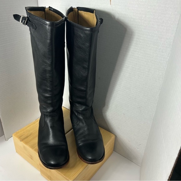 Frye Black riding Boots women’s size 7 - Picture 2 of 13